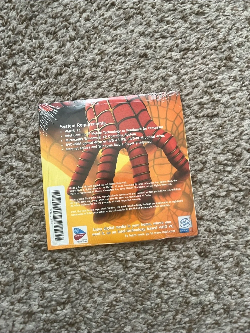 Vaio Spider-Man Collector DVD – Red and Orange Artwork